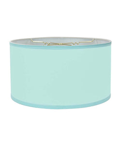 View the Yuan Feng Lighting 14x14x7 Drum Lamp Shade - Island Paradise Blue