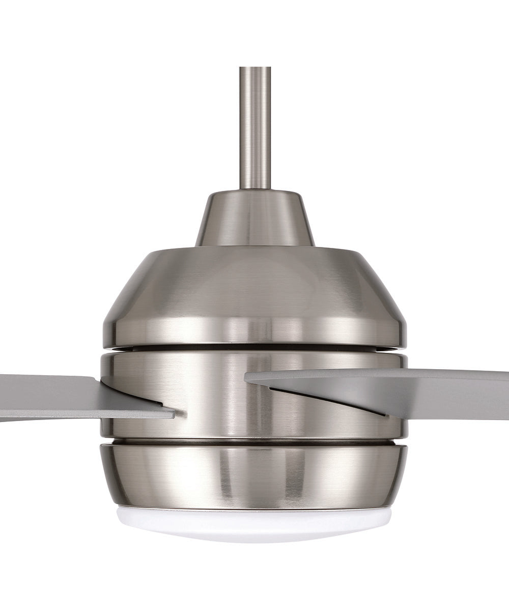 Kelsey 52" 4-blade Indoor Ceiling Fan 1-Light Fan Brushed Polished Nickel