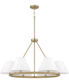 Parson 6-Light Chandelier Matte Brass