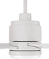 McCoy 60" 4-blade ceiling fan with 2-wire HW wall control 1-Light Fan White