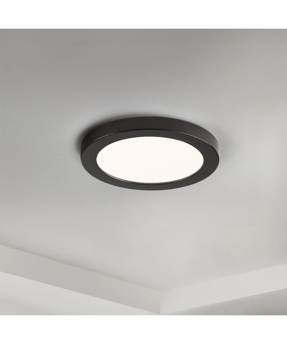 Chip 5 inch 12W RD LED Flush Mount Black