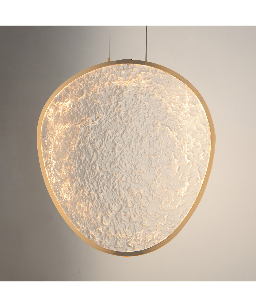 Moonscapes Single LED Pendant Brushed Champagne
