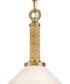 Cove 1-Light Medium Pendant in Lacquered Brass