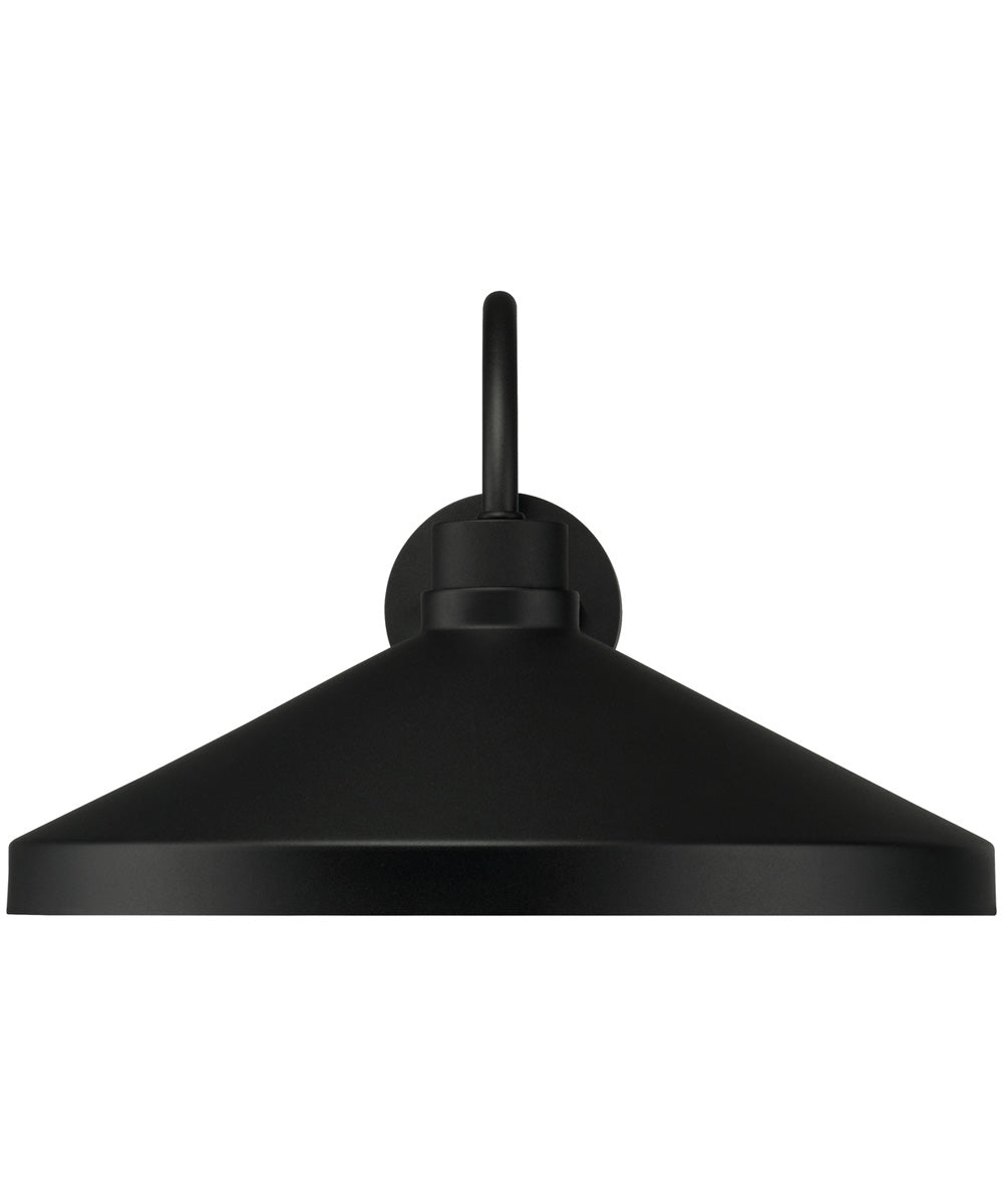 Lofton 1-Light Outdoor Wall-Lantern Black