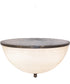 18" Wide Ovum Aquinum Flush Mount