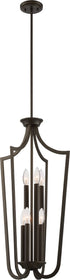 17"W Laguna 6-Light Pendant Forest Bronze