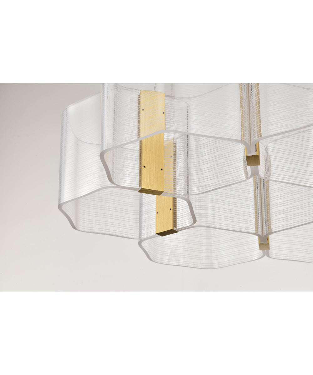 Kenzo  Chandelier Polished Anodized Bronze