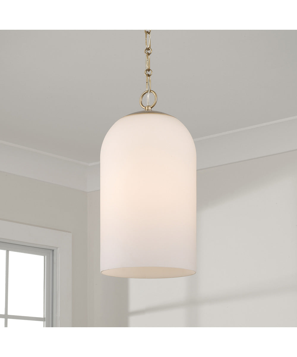 Cleo 1-Light Pendant Matte Brass