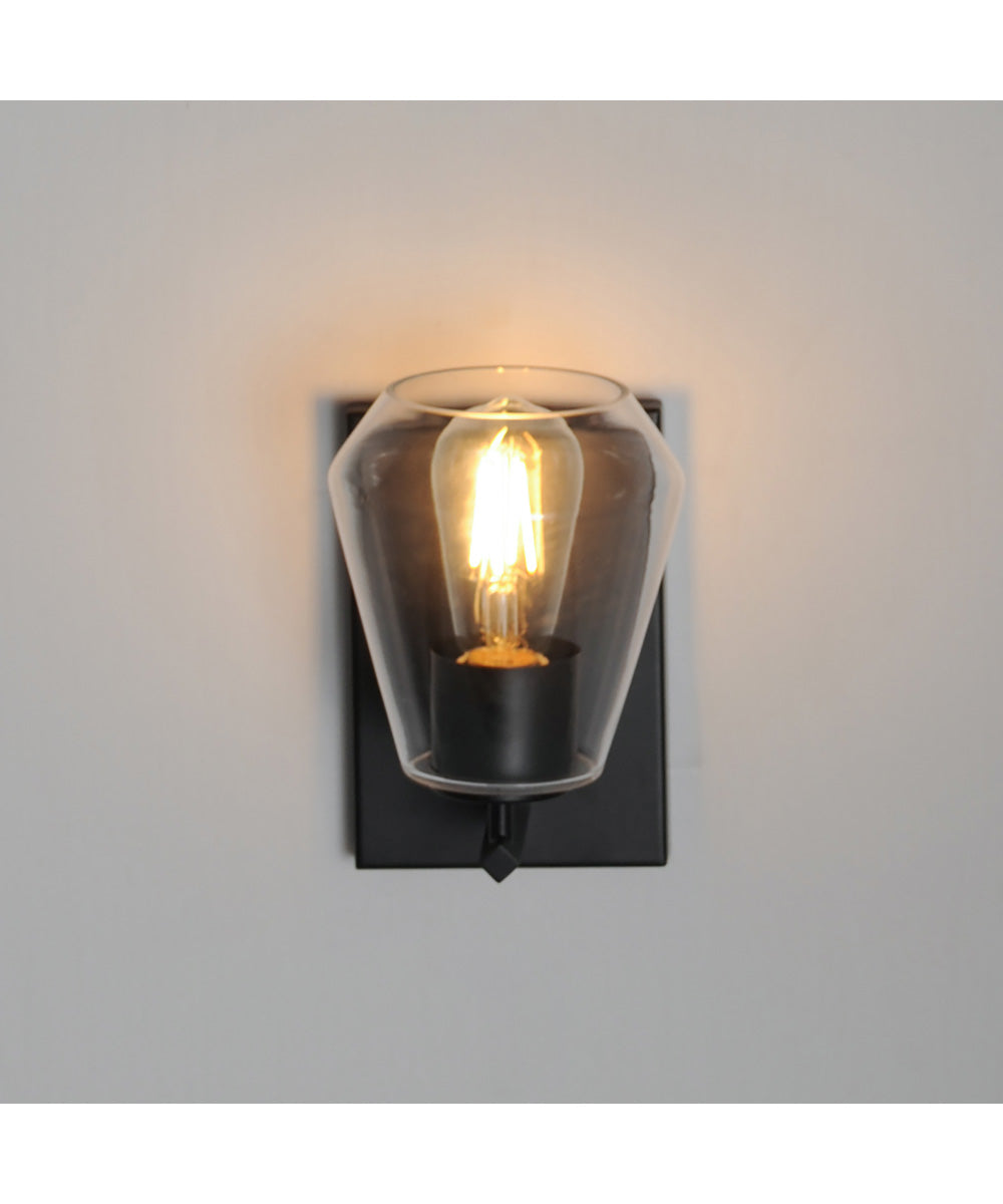 Geode 1-Light Sconce Black