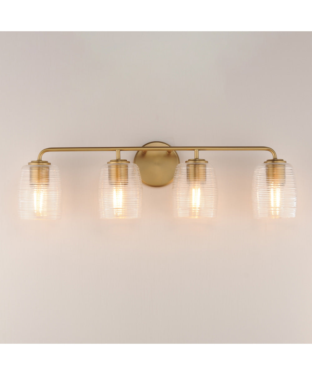 Honey 4-Light Bath Vanity Natural Aged Brass