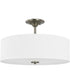 Inspire 3-Light 18" Semi-Flush Mount Brushed Nickel
