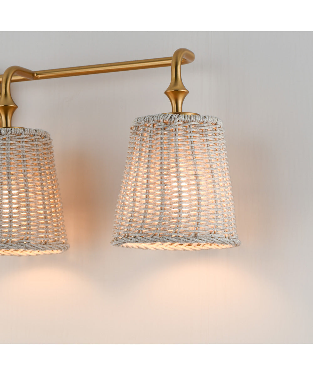 Baja 4-Light Bath Vanity Natural Aged Brass