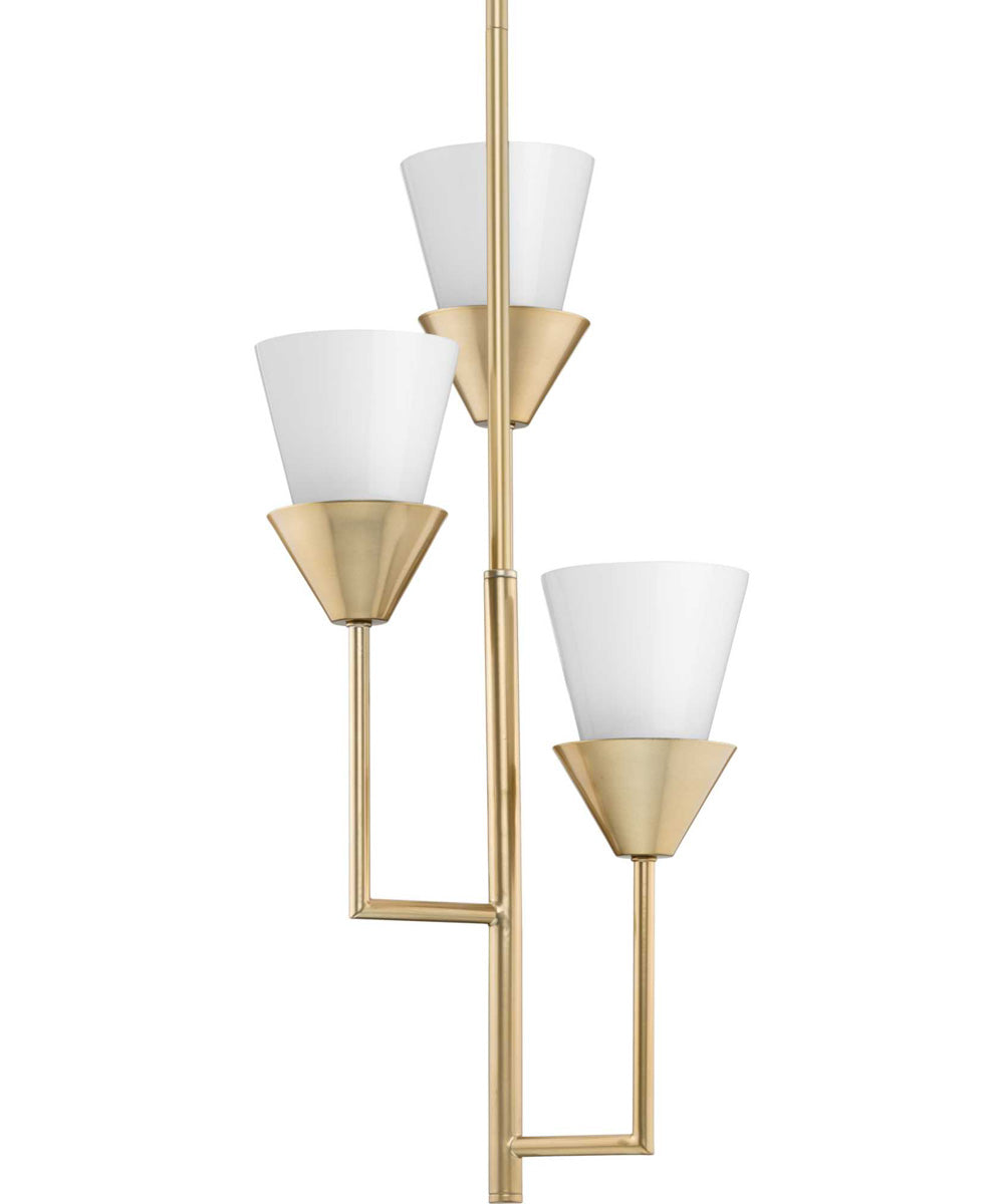 Pinellas 3-Light Contemporary Pendant Soft Gold