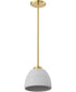 Collins 1-Light Pendant Brushed Brass
