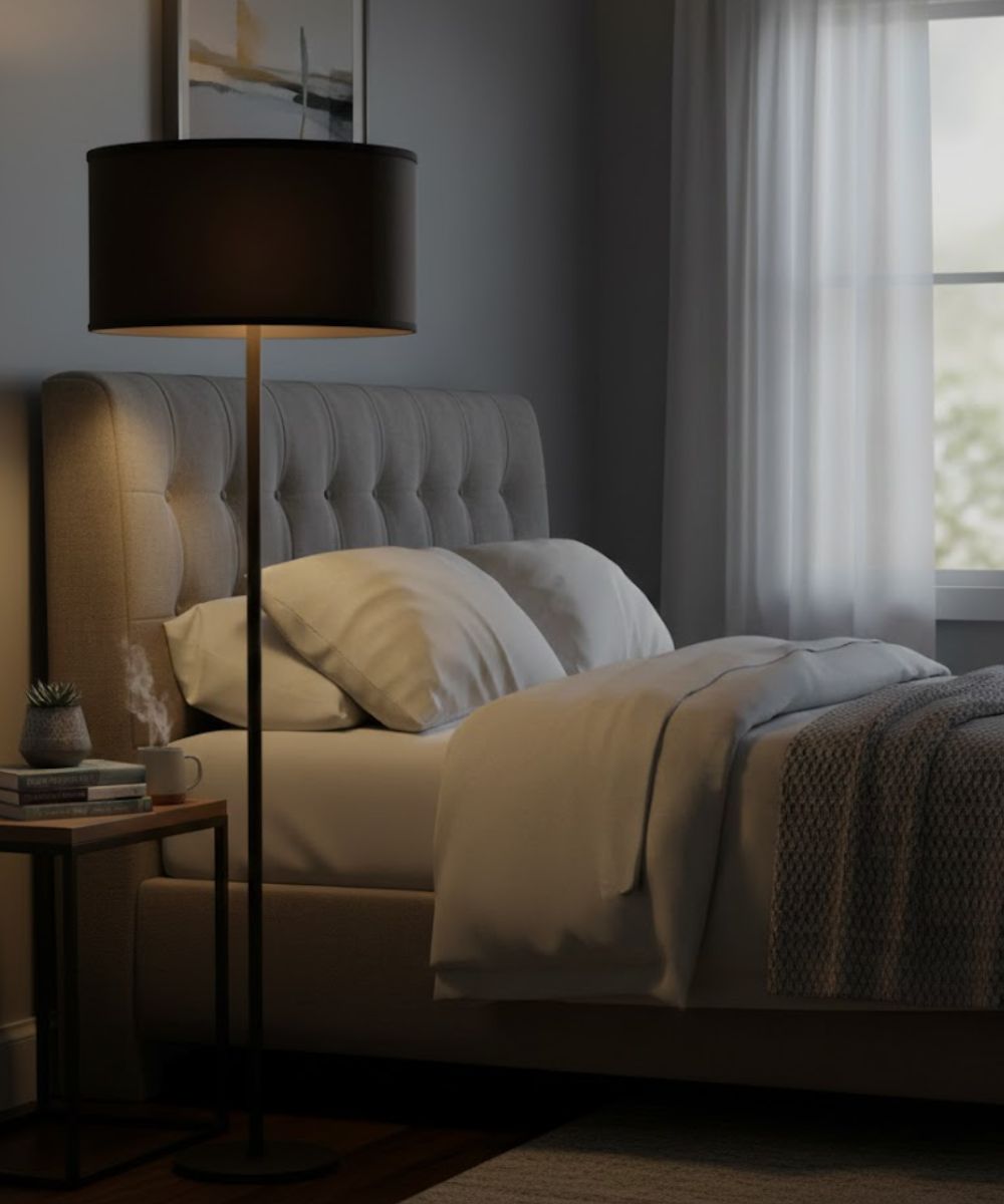 19x19x11 Black Shadow Drum Hardback Lampshade