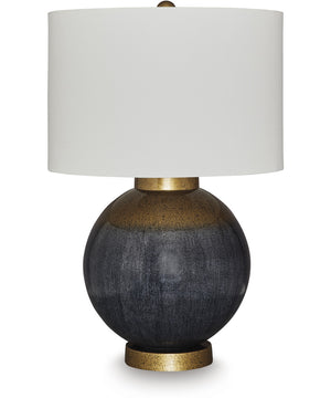 Adara Metal Table Lamp Blue/Gold