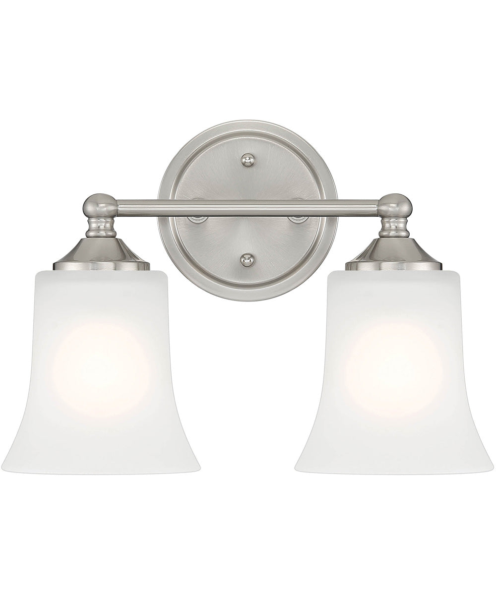 Bronson 2 Light Vanity Brushed Nickel