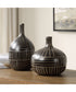 Graphite Stride Geometric Vases Set of 2
