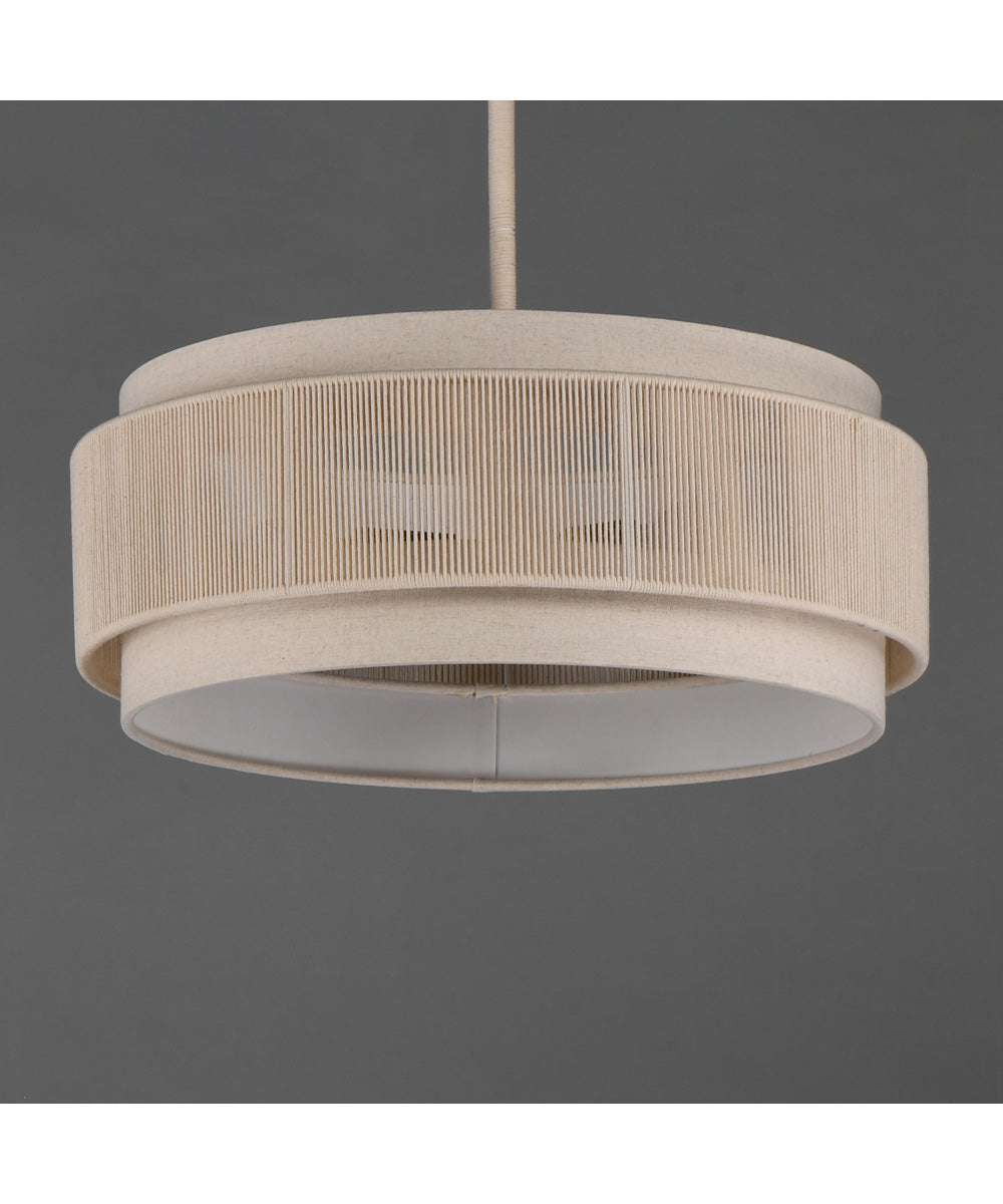 Seacliff 20 inch 3-Light Pendant Natural Aged Brass