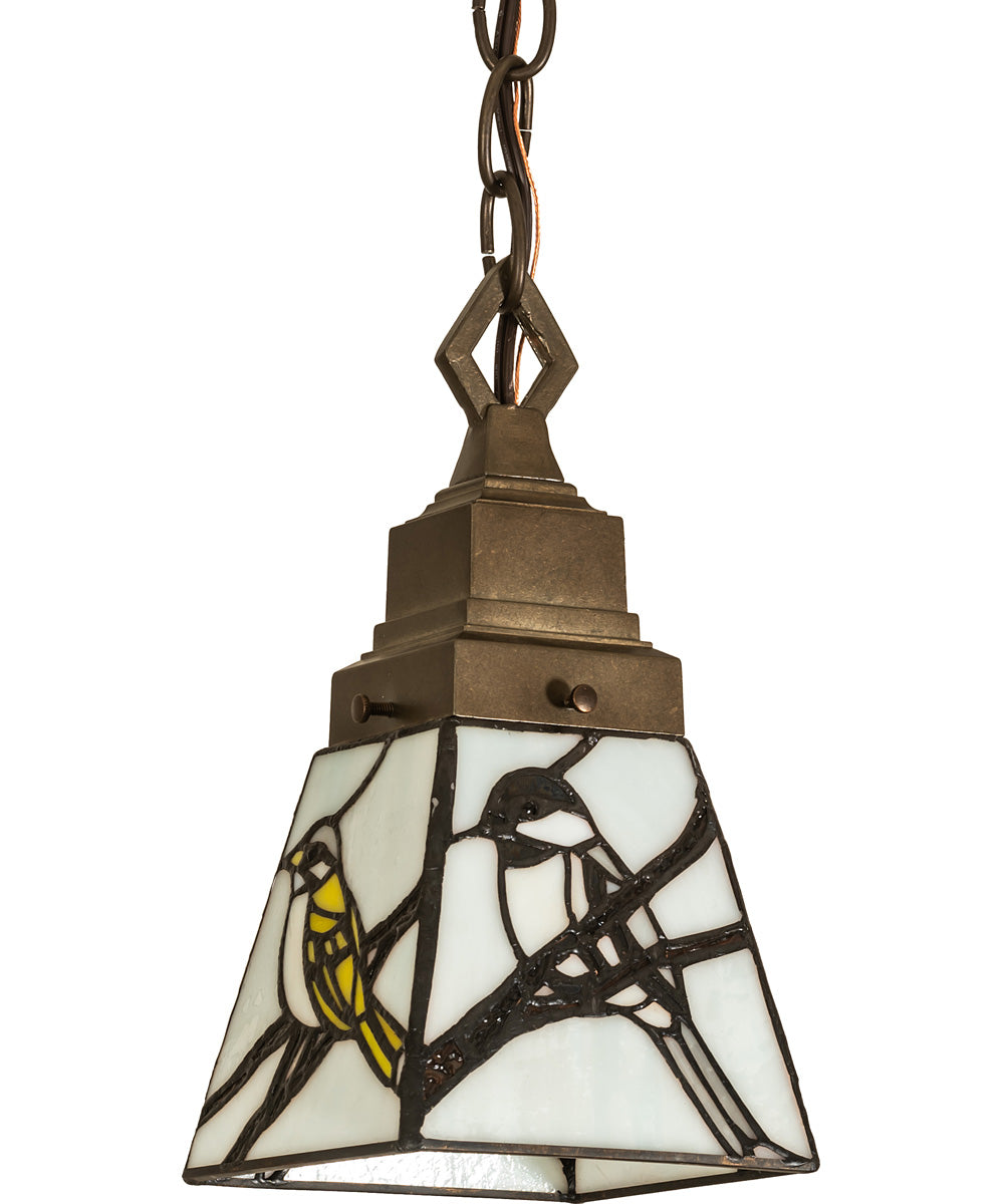 5" Square Backyard Friends Mini Pendant