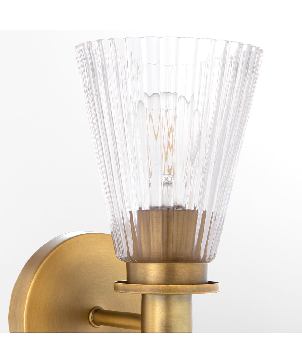 Lawton 1-light Wall Mount Light Fixture Brushed Brass