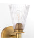 Lawton 1-light Wall Mount Light Fixture Brushed Brass