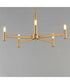 Emana 5-Light Chandelier Natural Aged Brass