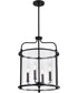 Yorktown 4-Light Pendant Matte Black