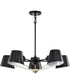 Baxter 5-Light Chandelier Black / Burnished Brass