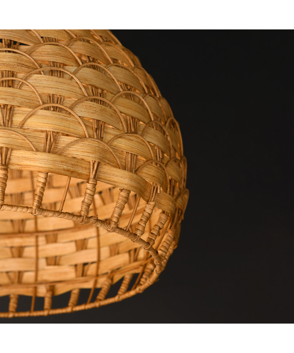 Tahiti 20 inch 1-Light Pendant Black