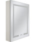 LED Cabinet Mirror 1-Light Mirror White