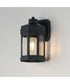 Wright 1-Light Outdoor Small Wall Sconce Black Patina