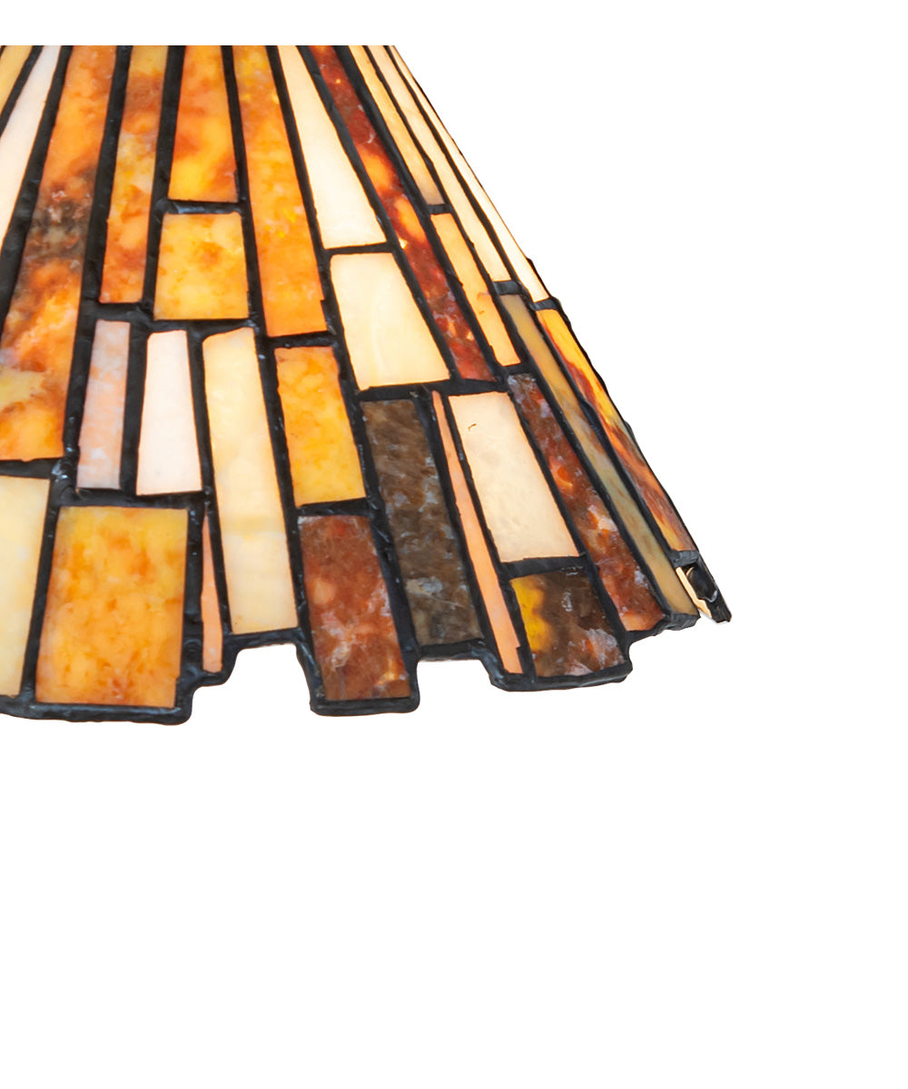 8" Wide DeLighta Jadestone Flushmount