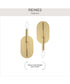 Reines 1-Light Wall Sconce Brushed Gold