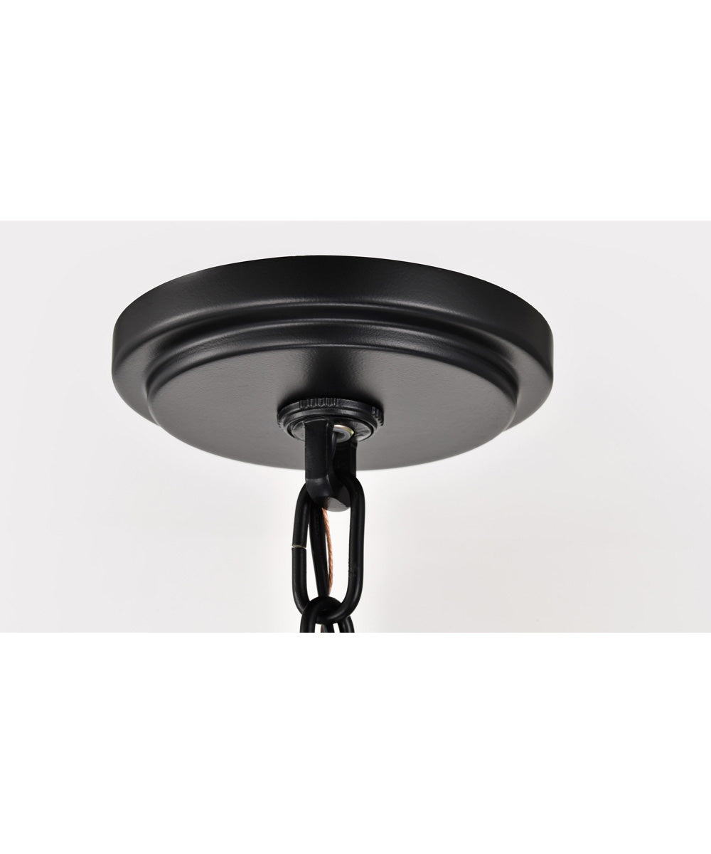 Liam 6-Light Chandelier Matte Black