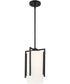Cambria 1 Light Pendant Matte Black