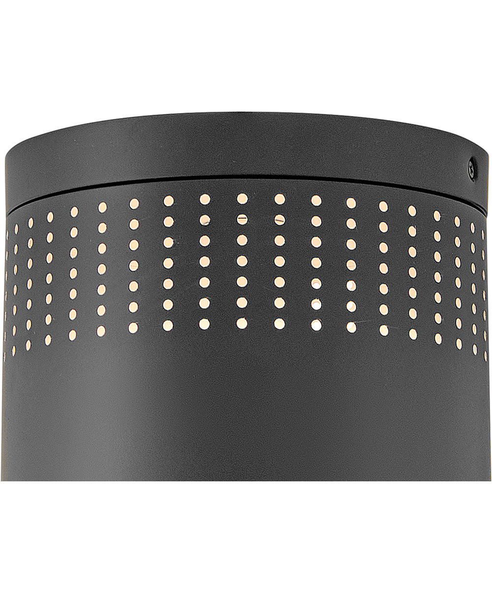 Casey 1-Light Small Flush Mount in Black
