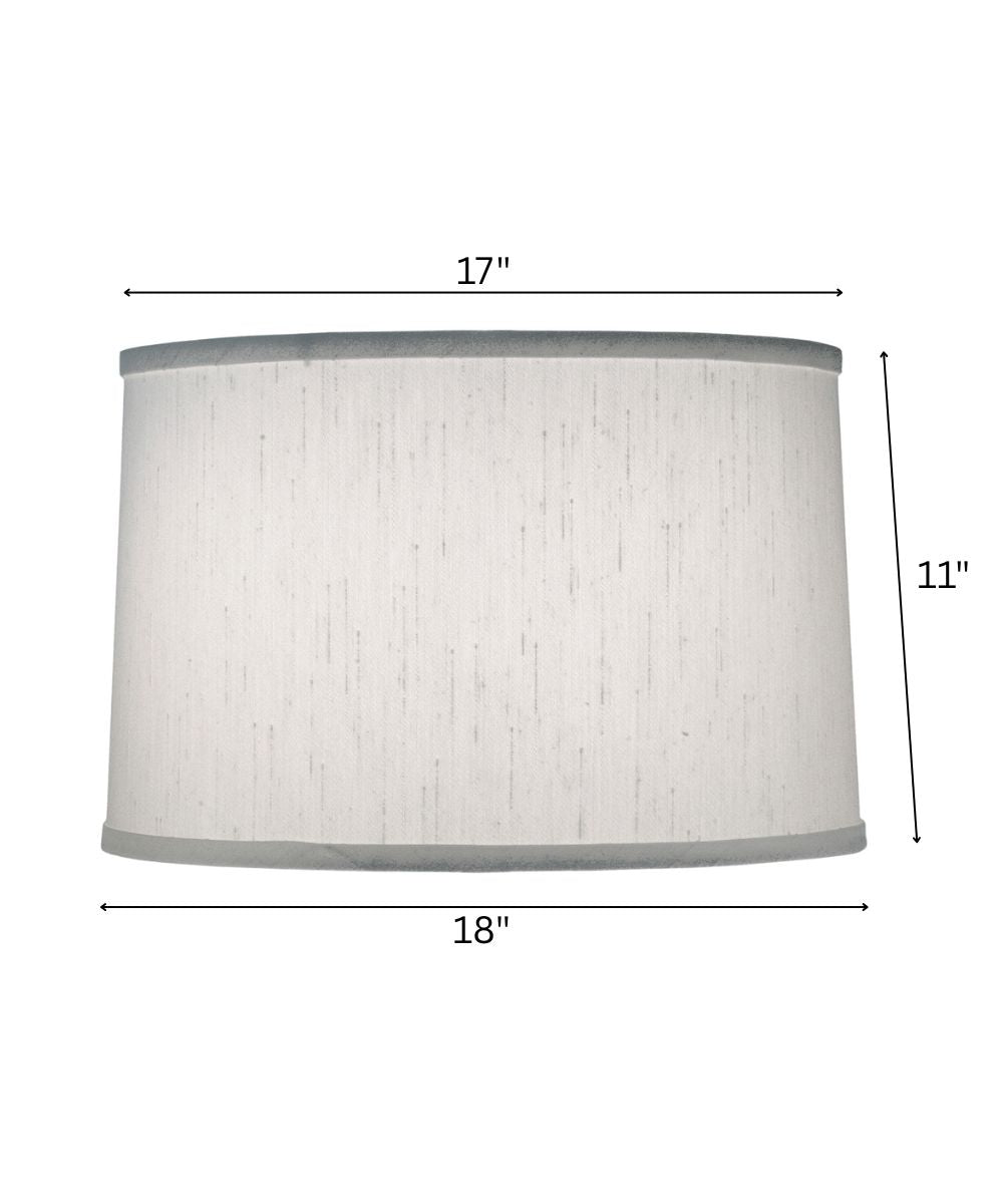 17x18x11 Global White Drum Hardback Lampshade