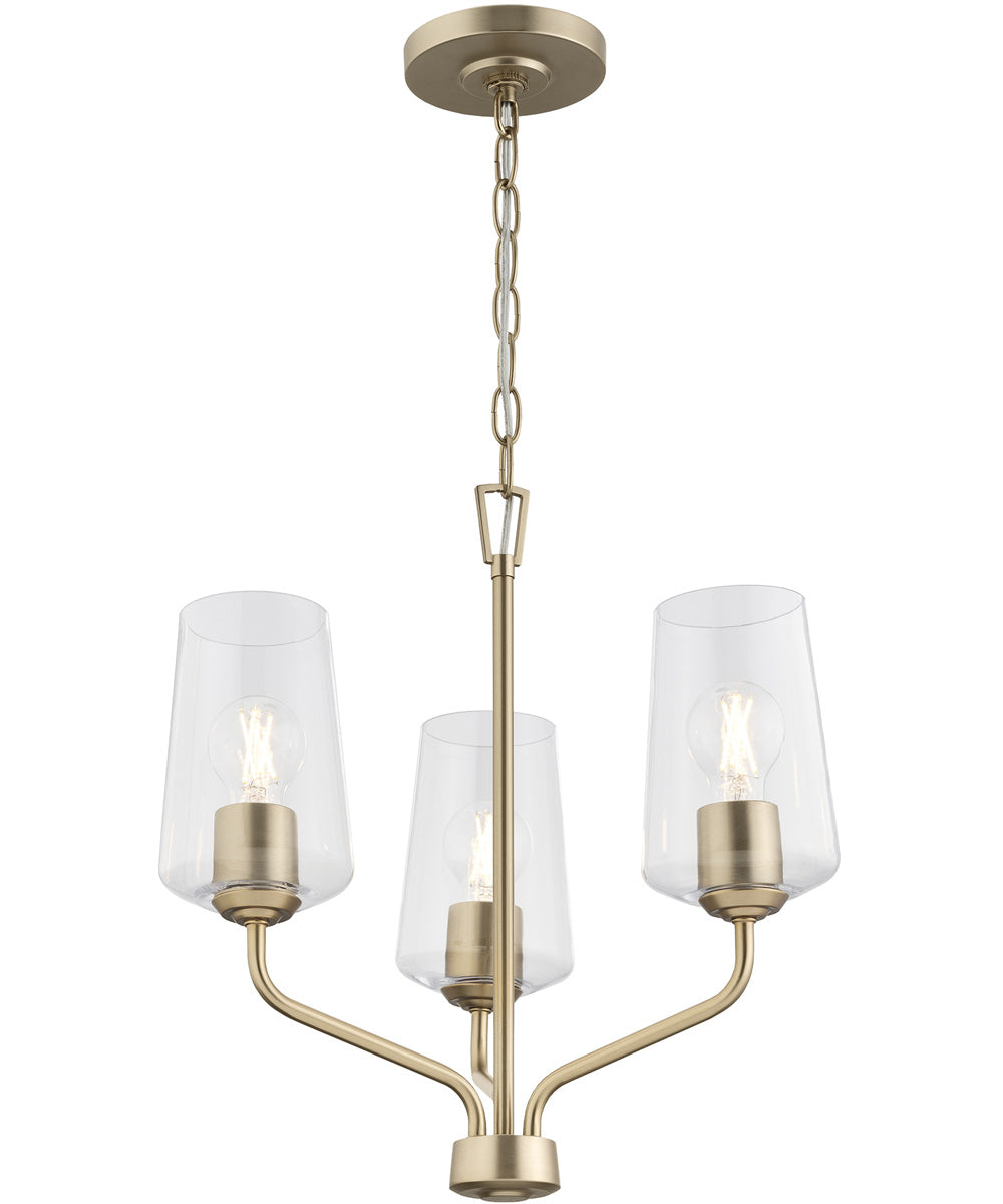 Celino 3-Light Chandelier Champagne Bronze
