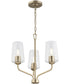 Celino 3-Light Chandelier Champagne Bronze