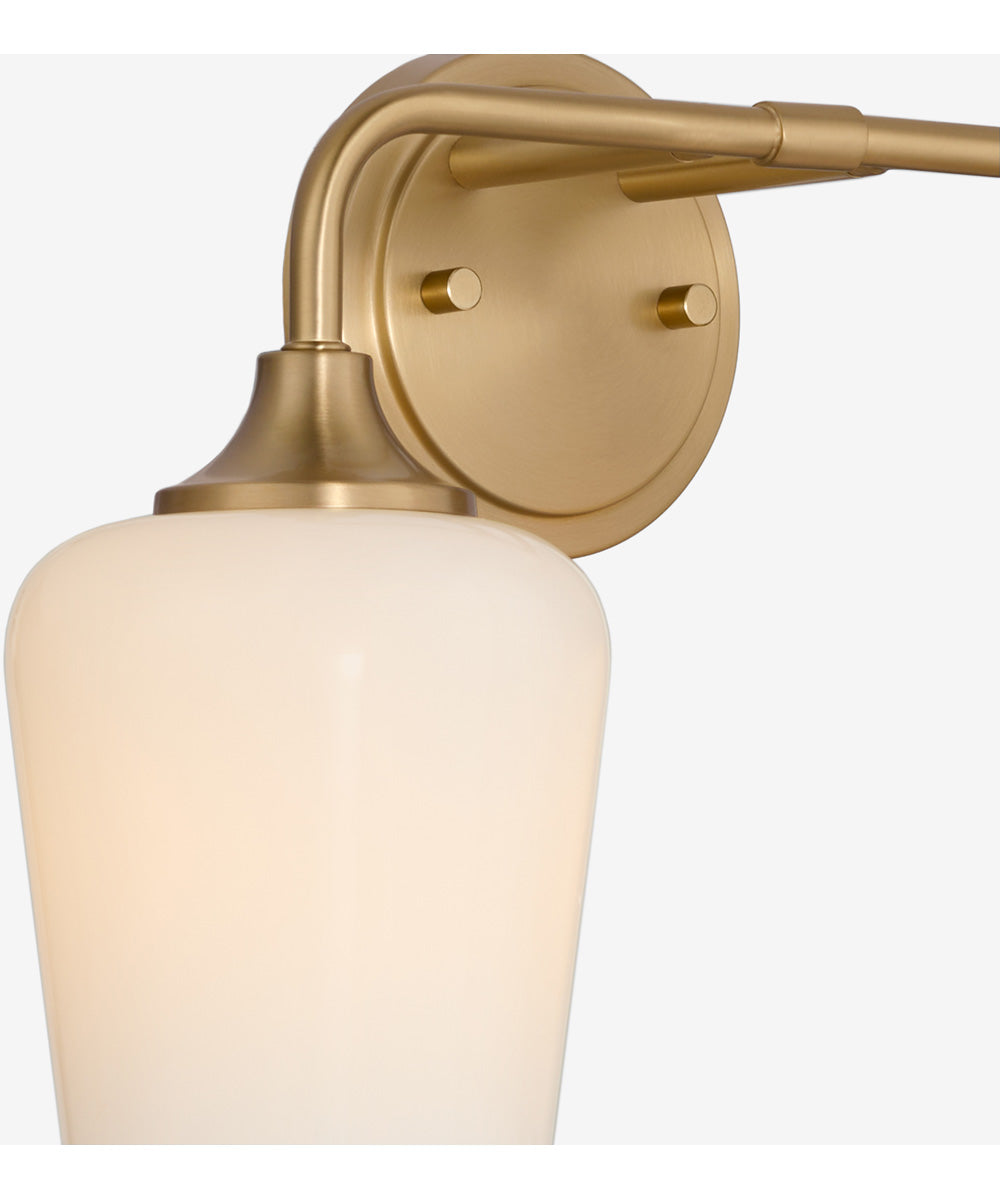 Raymond Wall Mount Light Fixture Aged Brass