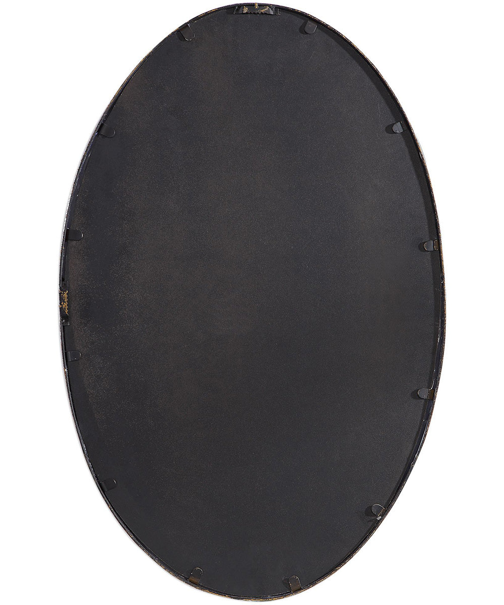 18x28" Wall Mirror in Rich Dark Bronze with Gold