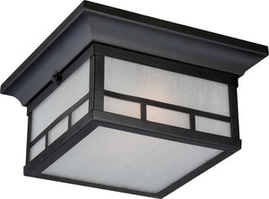 11"W Drexel 2-Light Outdoor Stone Black