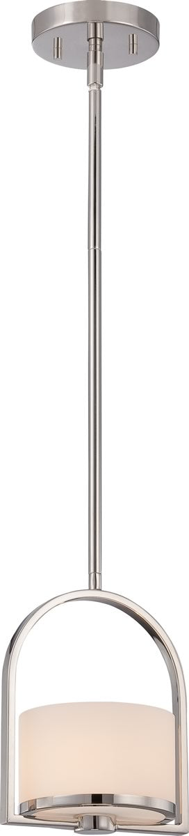 7"W Celine 1-Light Pendant Polished Nickel