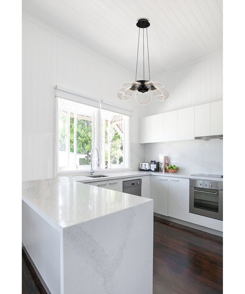 Barnett  Chandelier Matte Black