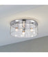Marlowe 3-Light Close-to-Ceiling Polished Nickel