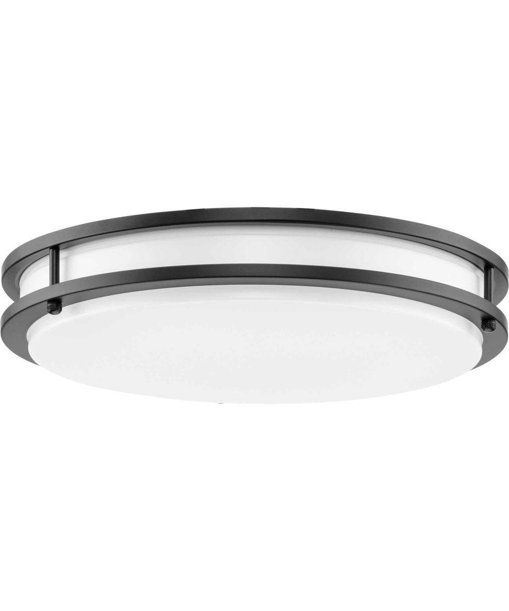 Abide 5-CCT Integrated LED Contemporary 14" Medium Flush Mount Light Matte Black