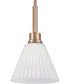 Pleated II 1-Light Lighting Premium Bronze
