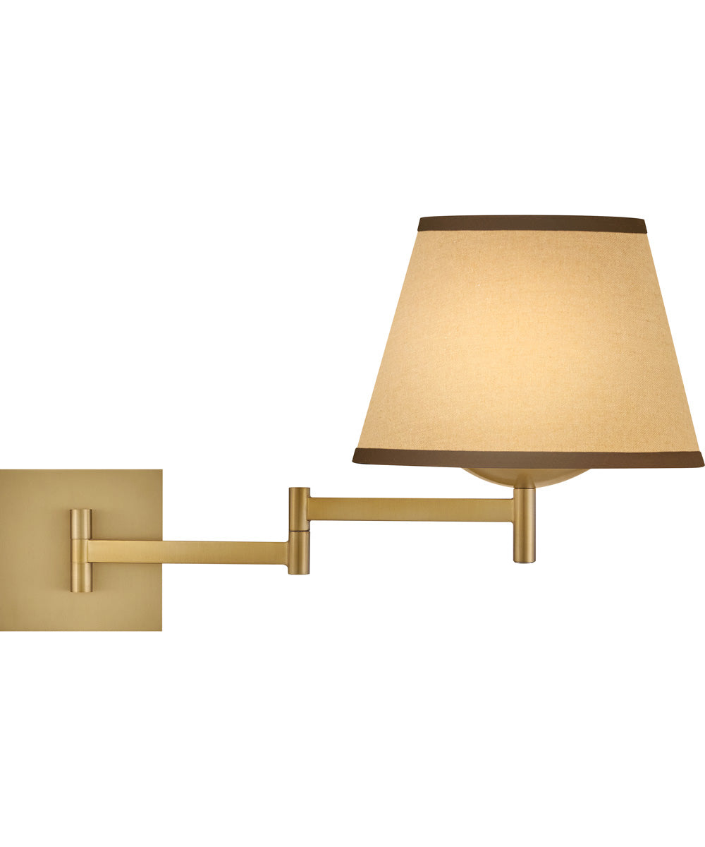 Sonia 1-Light Medium Task Light Sconce in Lacquered Brass