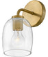 Percy 1-Light Medium Single Light Vanity in Lacquered Brass